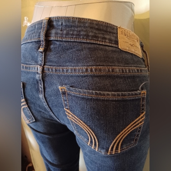 🍒 Hollister Straight Leg Denim Stretch Jeans Low-rise - Picture 4 of 6